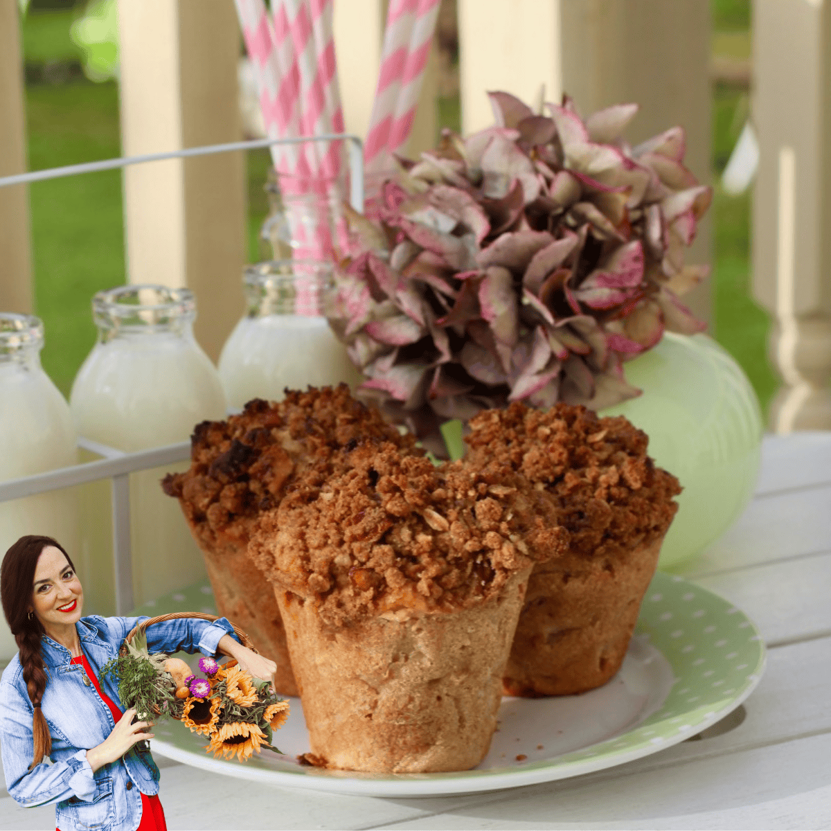 Apple Crisp Breakfast Muffins