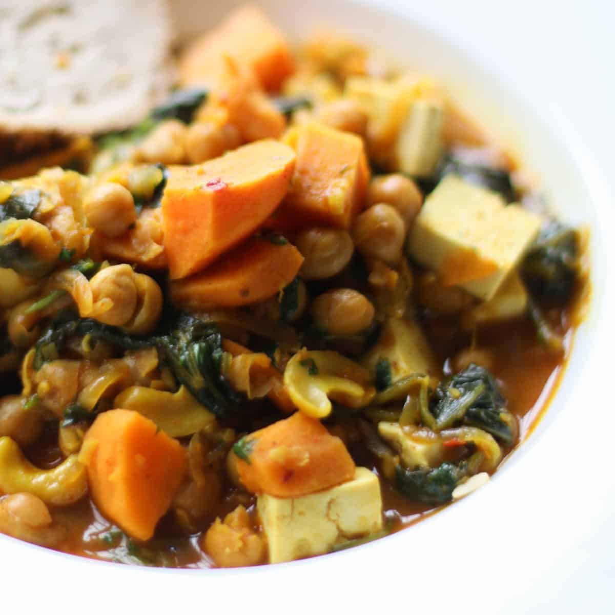 Sweet potato chickpea curry
